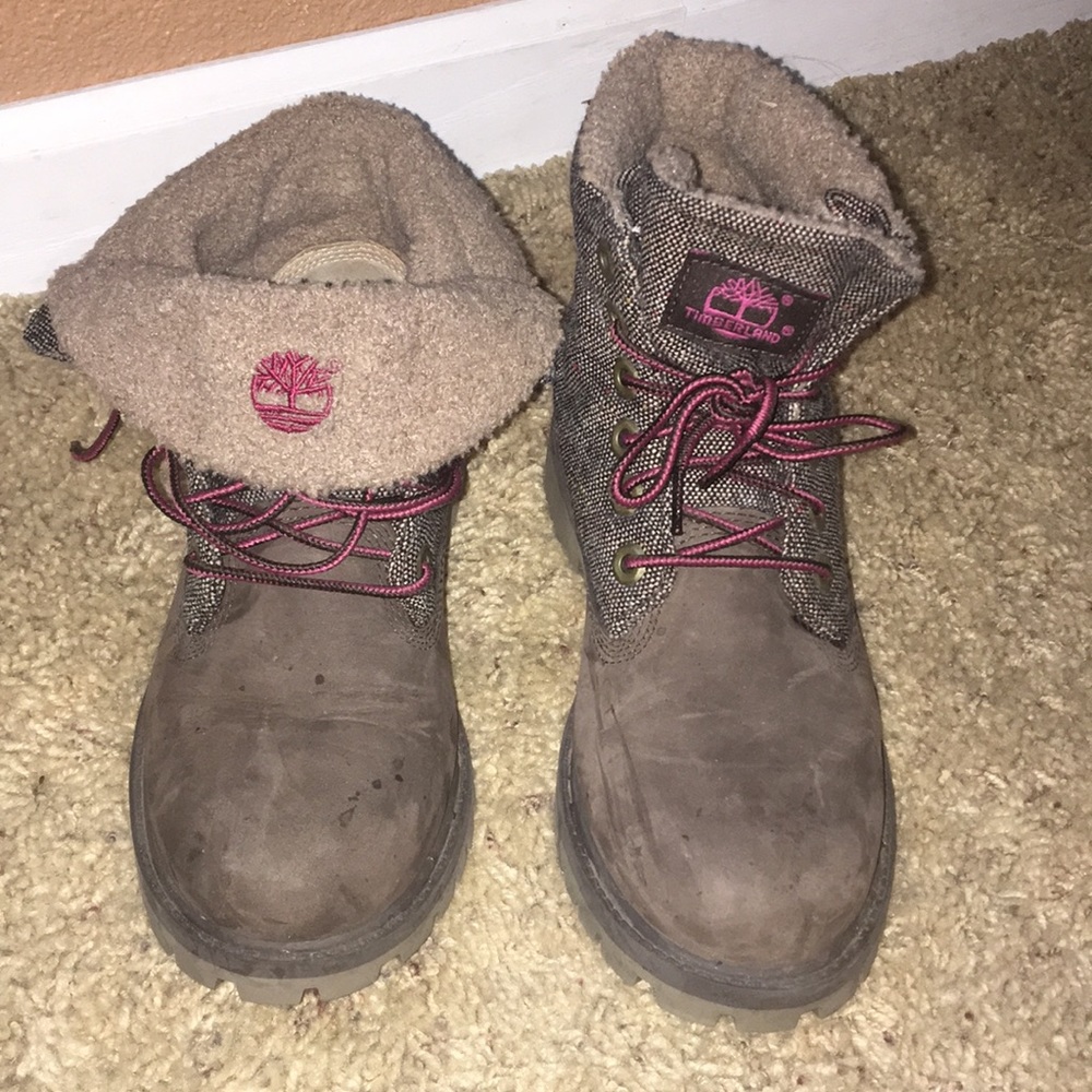 Timberlands roll top size 5 juniors